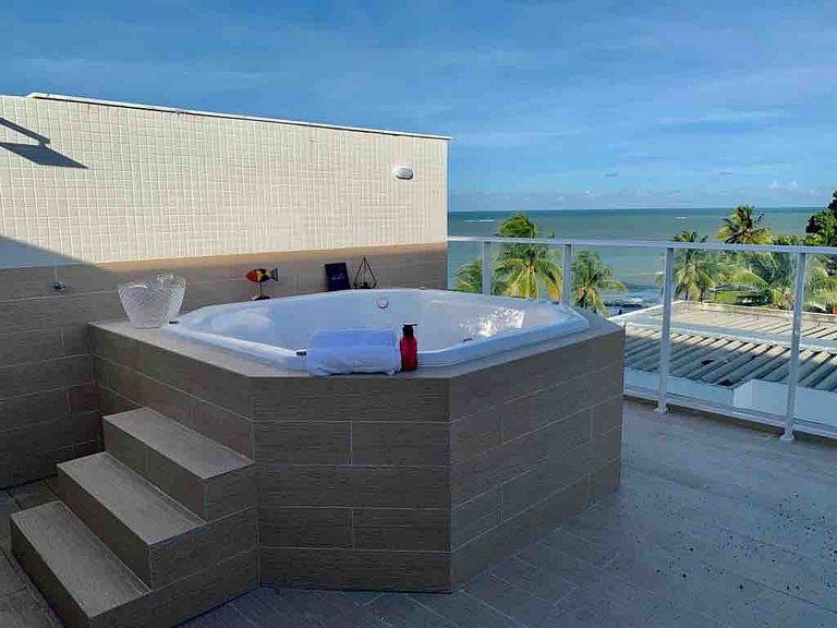 403A - Cobertura Duplex - Vista Mar, Pé na Areia