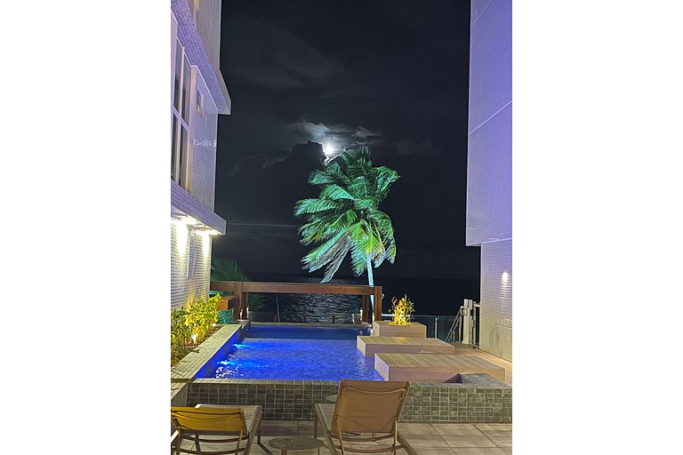 403A - Cobertura Duplex - Vista Mar, Pé na Areia