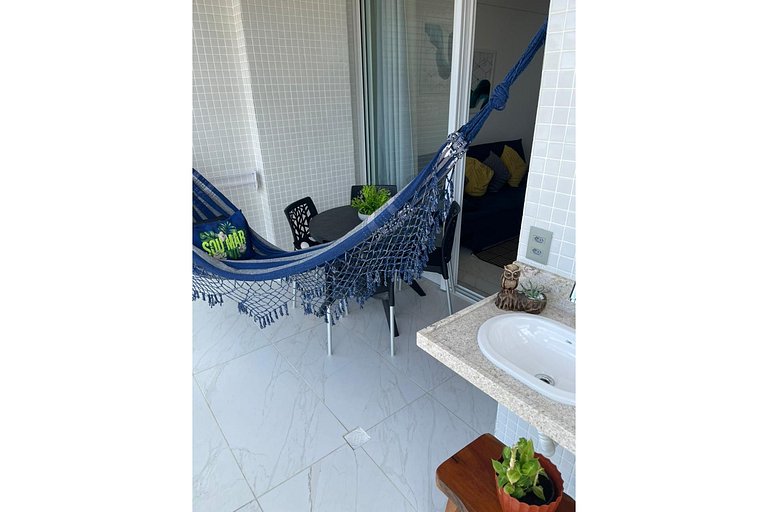 304B - Luxo vista mar e pé na areia- Branco Haus