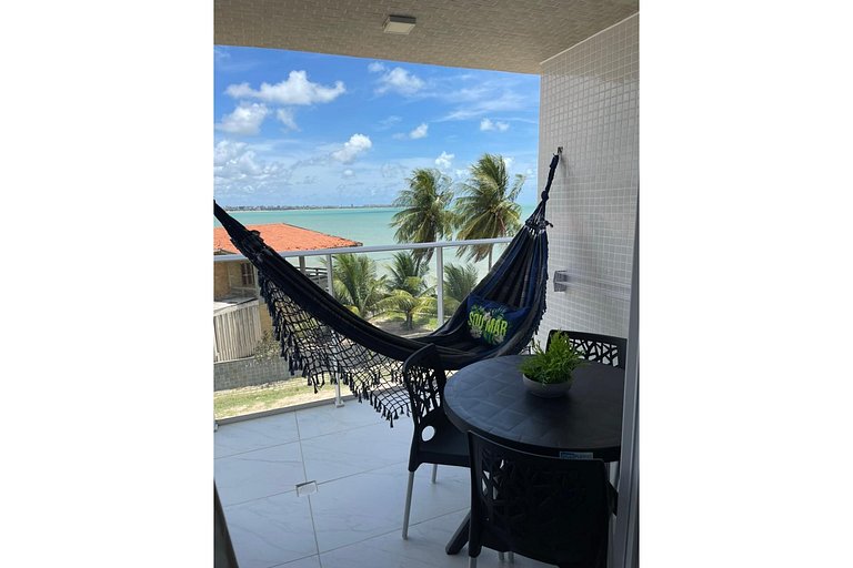 304B - Luxo vista mar e pé na areia- Branco Haus