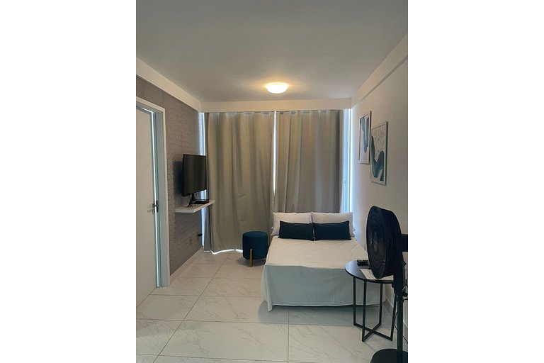 304B - Luxo vista mar e pé na areia- Branco Haus