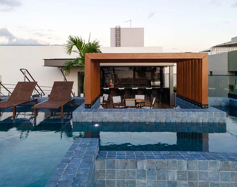 02 Luxo com Jacuzzi, Pé na Areia Altamare by Jess
