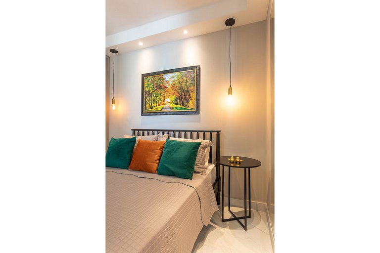 504B - Cobertura Luxuosa com Banheira Privada e Vista pro Ma