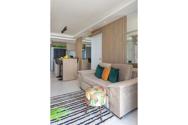 504B - Cobertura Luxuosa com Banheira Privada e Vista pro Ma