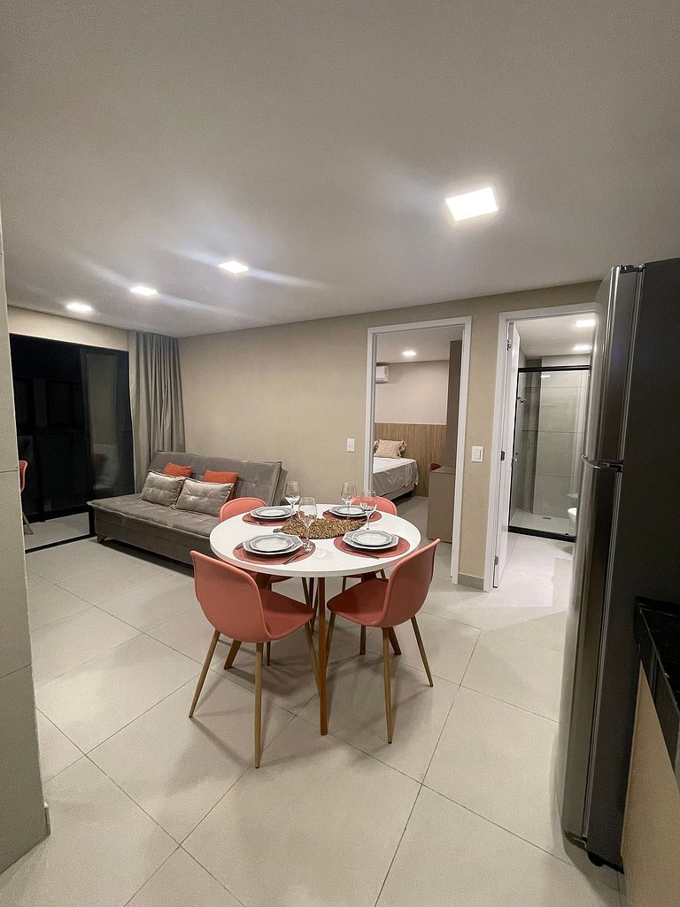 209 - Big Apartment Gold, Pé na Areia, Altamare