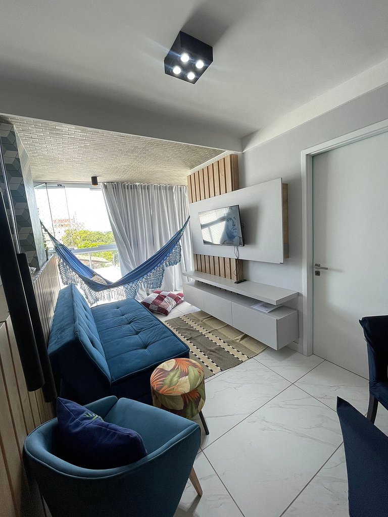 406A - Apto Luxo 2 Suítes - Pé na Areia do Branco Haus