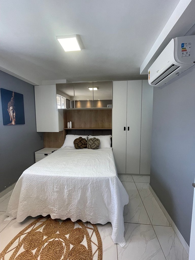 406A - Apto Luxo 2 Suítes - Pé na Areia do Branco Haus
