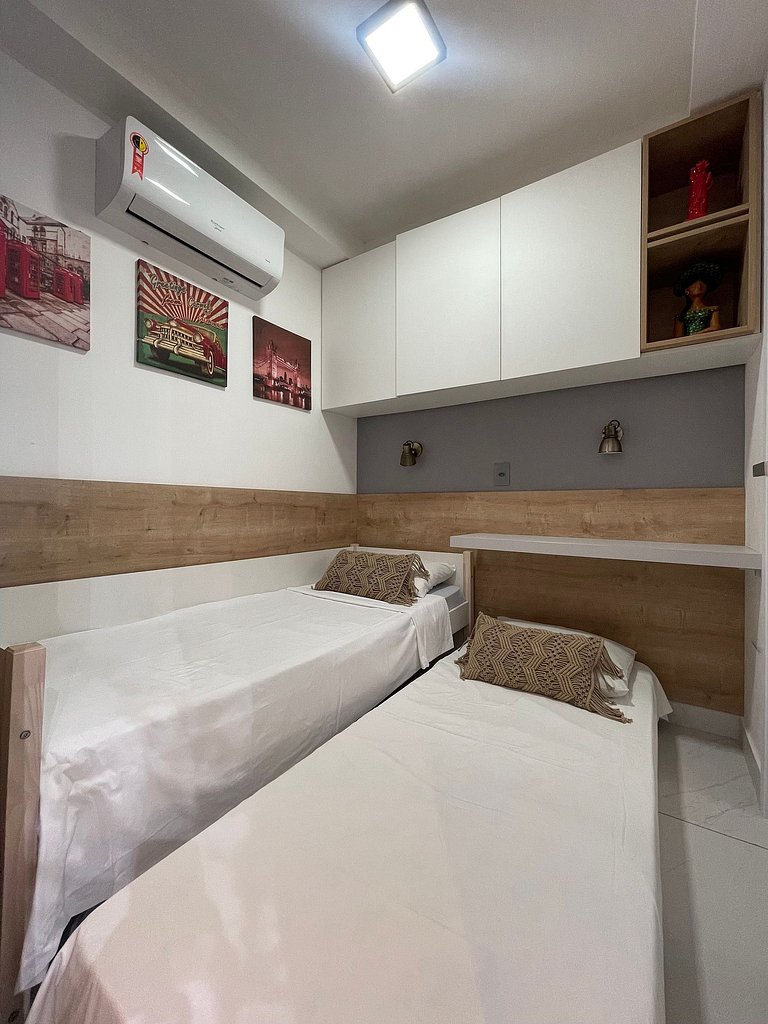406A - Apto Luxo 2 Suítes - Pé na Areia do Branco Haus