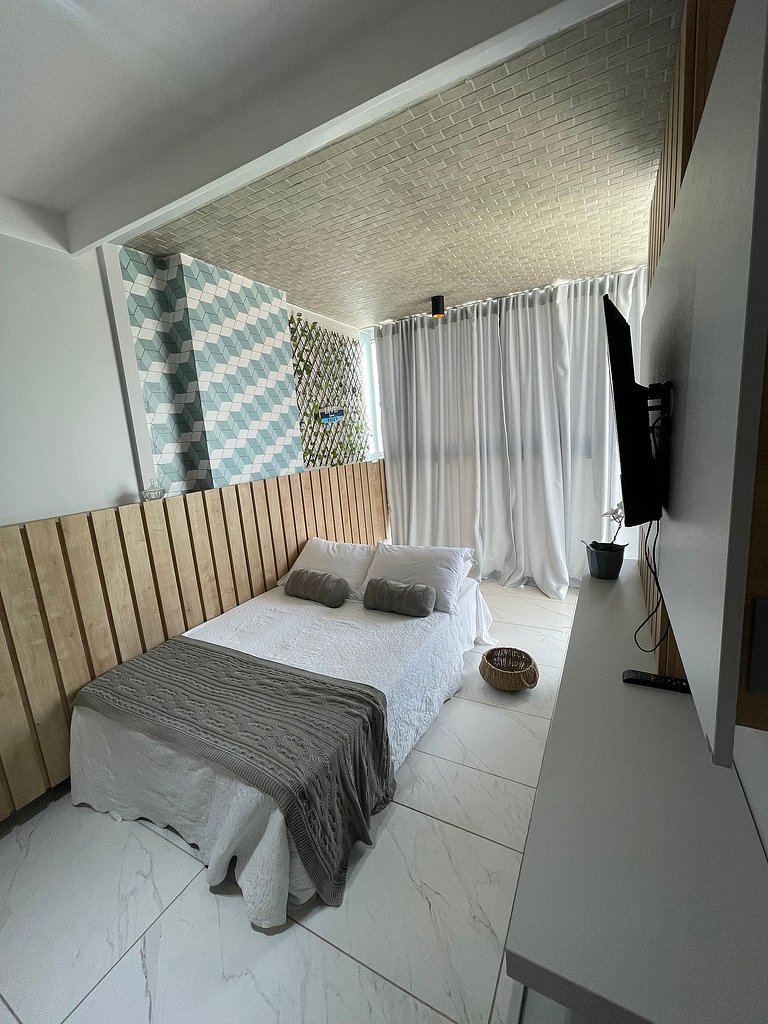 406A - Apto Luxo 2 Suítes - Pé na Areia do Branco Haus