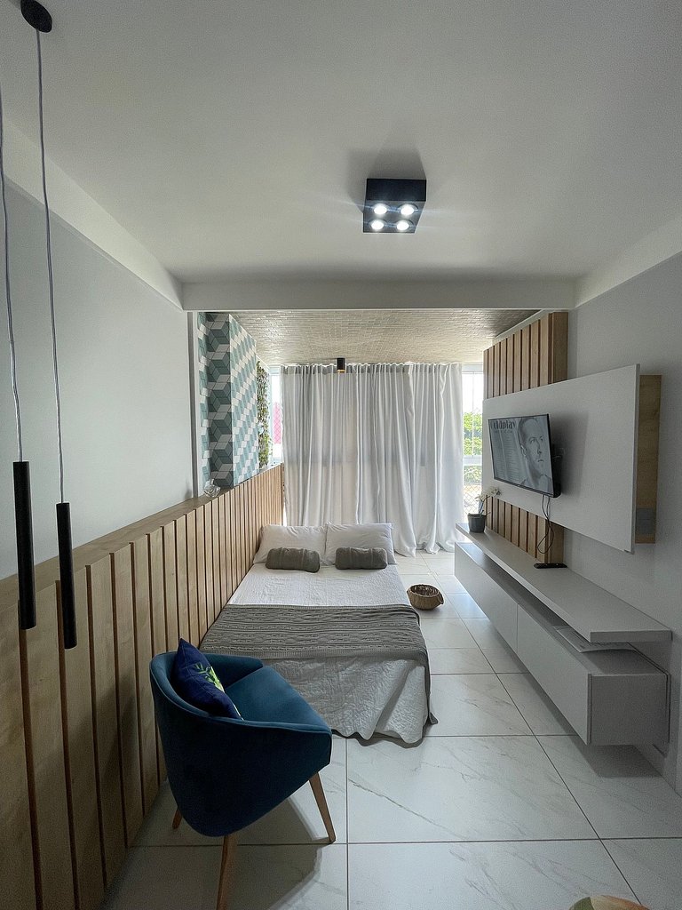 406A - Apto Luxo 2 Suítes - Pé na Areia do Branco Haus