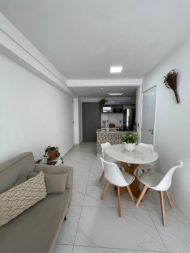 311B·Branco Haus–Elegância, conforto e mar aos pés