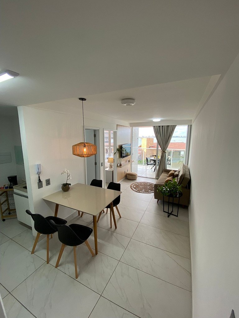 304B - Luxo vista mar e pé na areia- Branco Haus