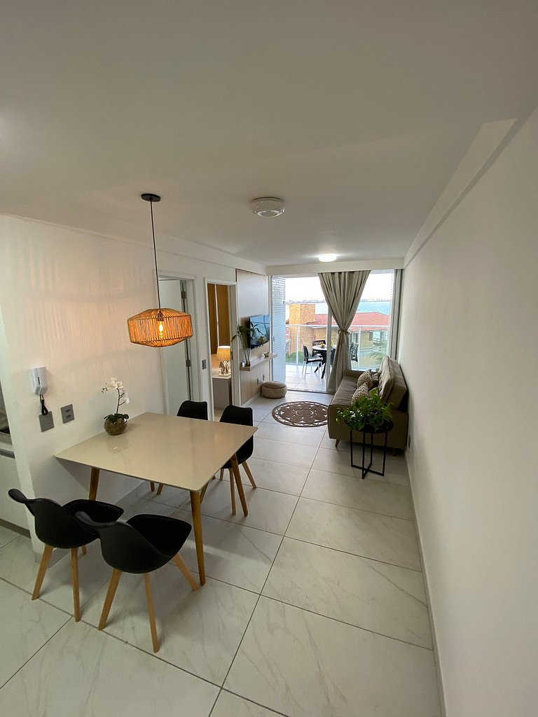 304B - Luxo vista mar e pé na areia- Branco Haus