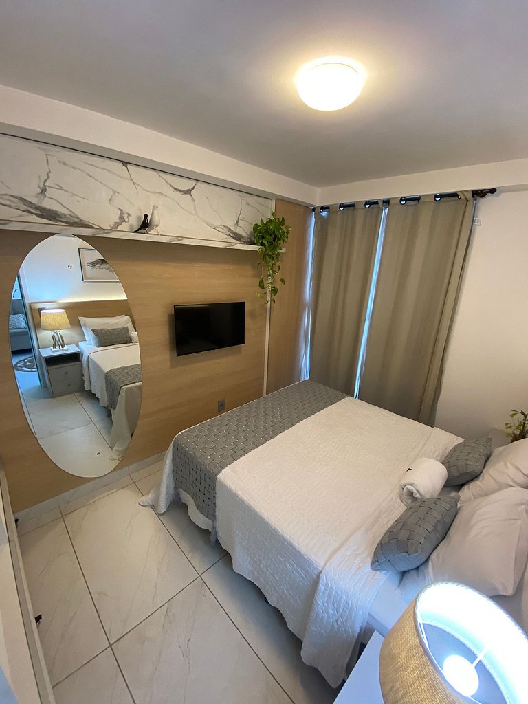 304B - Luxo vista mar e pé na areia- Branco Haus
