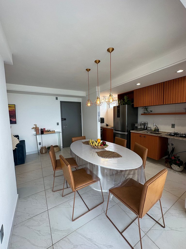 Cobertura 401A Duplex, Fente-Mar, 3 qtos by Jess