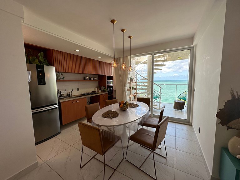 Cobertura 401A Duplex, Fente-Mar, 3 qtos by Jess