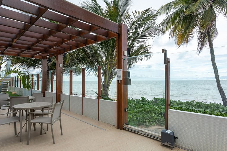 506B - Apto Luxo Branco Haus, 2 suítes e VISTA PRO MAR