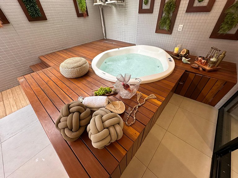 02 Luxo com Jacuzzi, Pé na Areia Altamare by Jess
