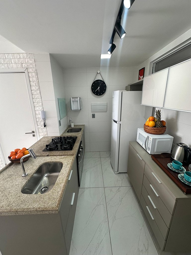 405B - Apto Vista pro Mar 2 suítes - Branco Haus
