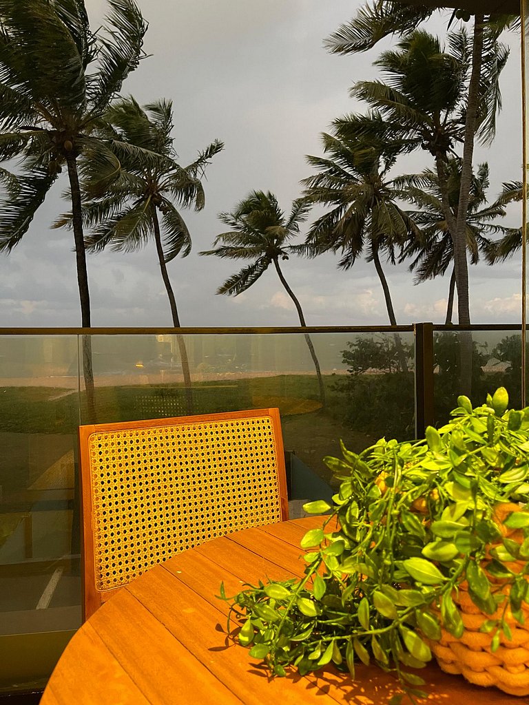 106 - Apto Luxo - Vista pro Mar, Pé na Areia