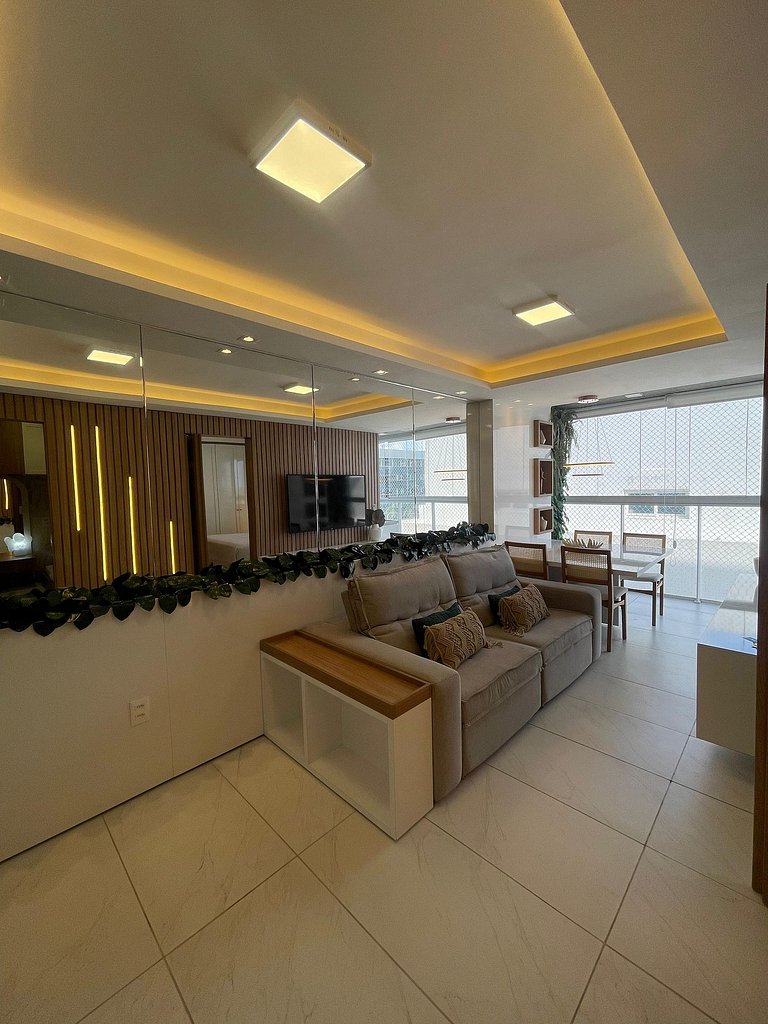 Apto 304A, LUXO 2 suítes, Pé na Areia Branco Haus