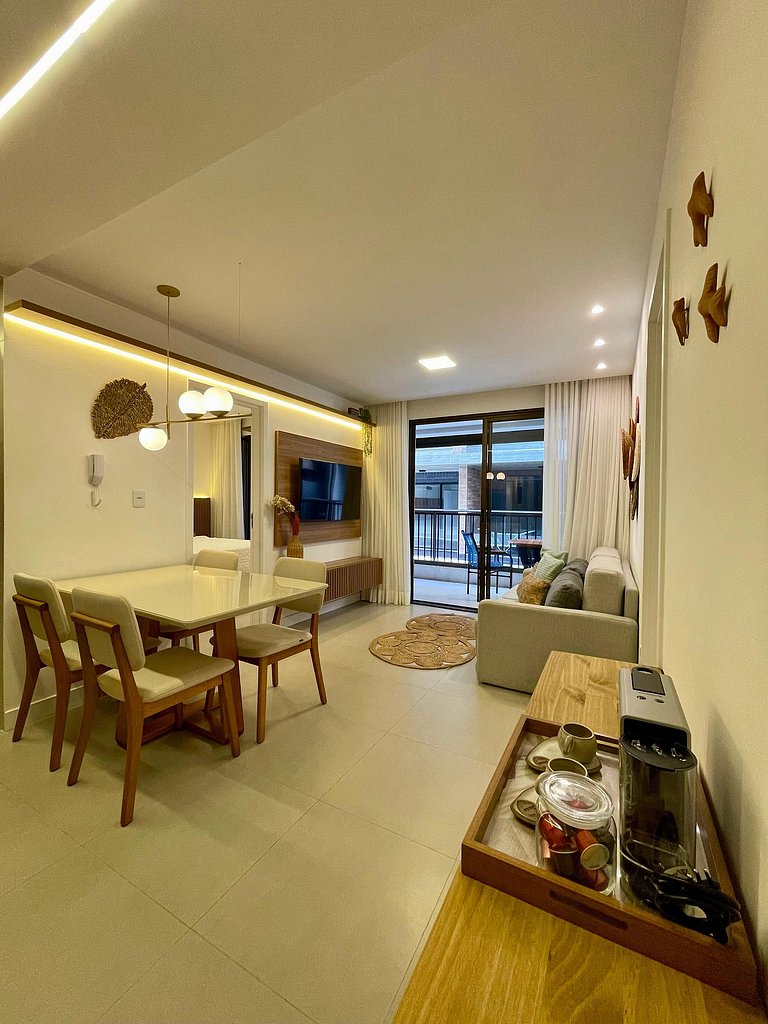 Pé na Areia, Apartamento Luxo - Smart Bessa