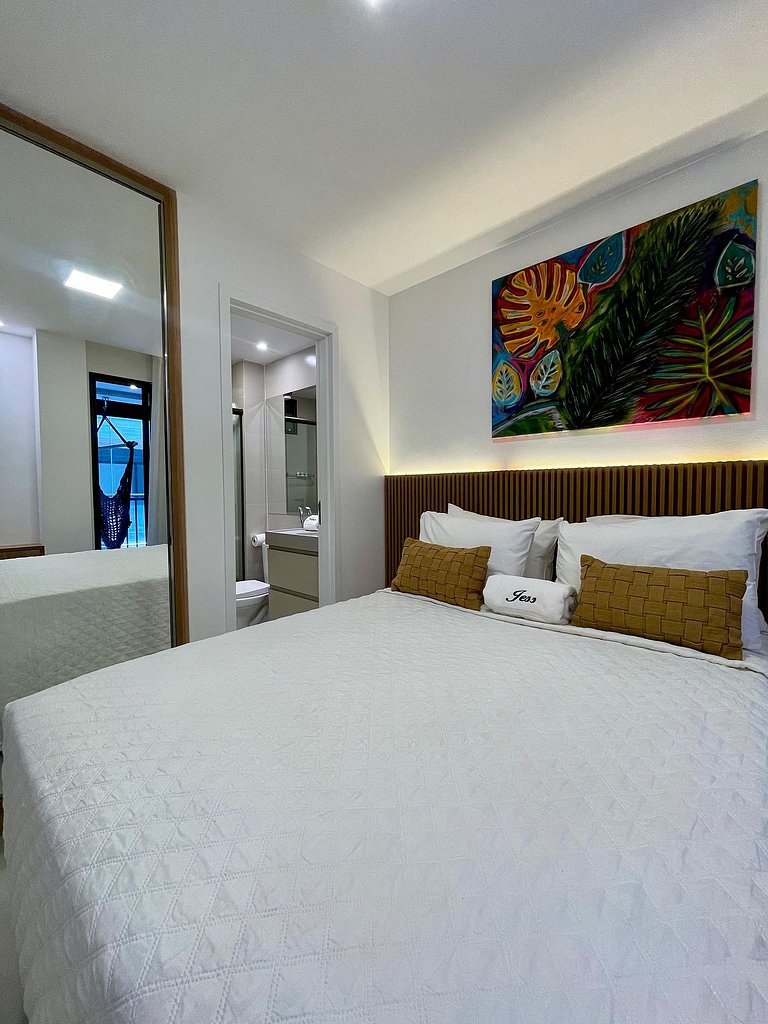 Pé na Areia, Apartamento Luxo - Smart Bessa