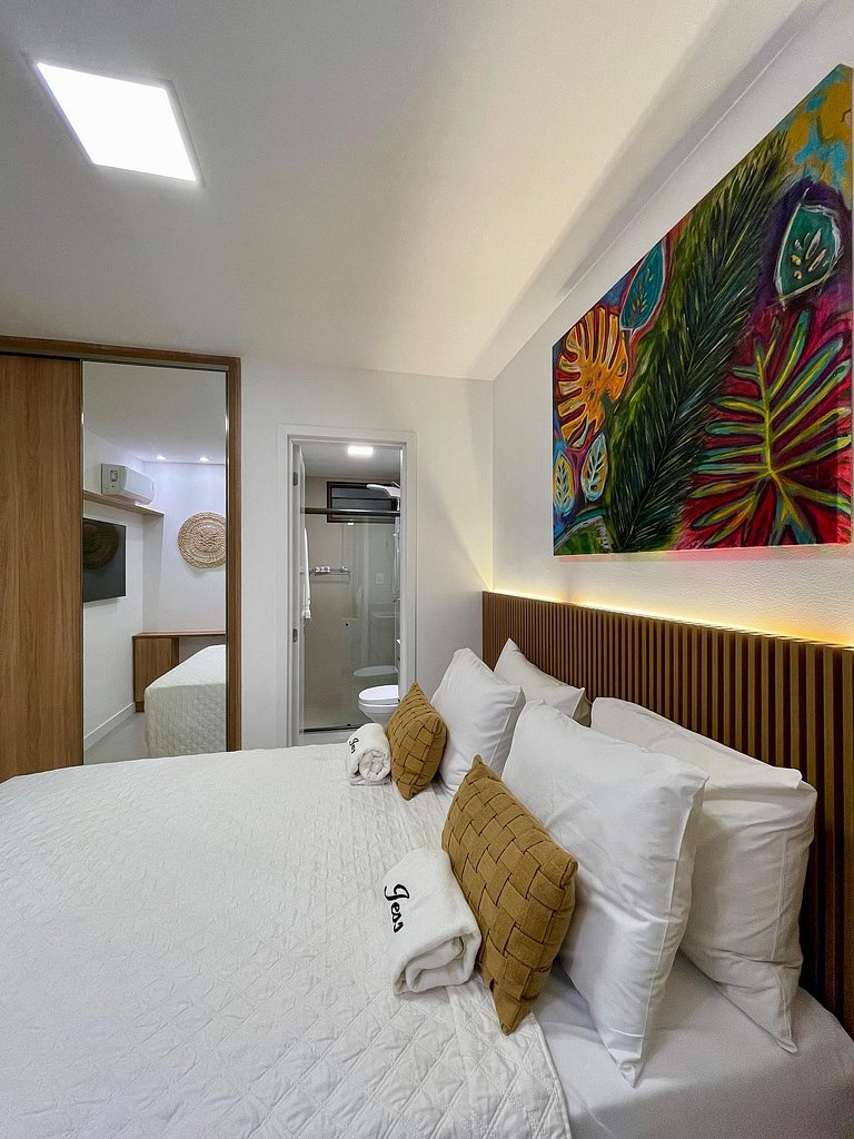 Pé na Areia, Apartamento Luxo - Smart Bessa