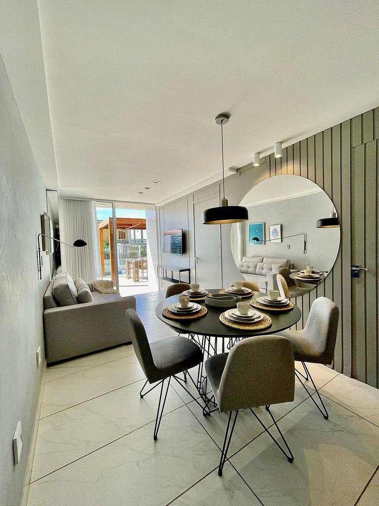 105B - Luxo Garden c piscina - Branco Haus by Jess