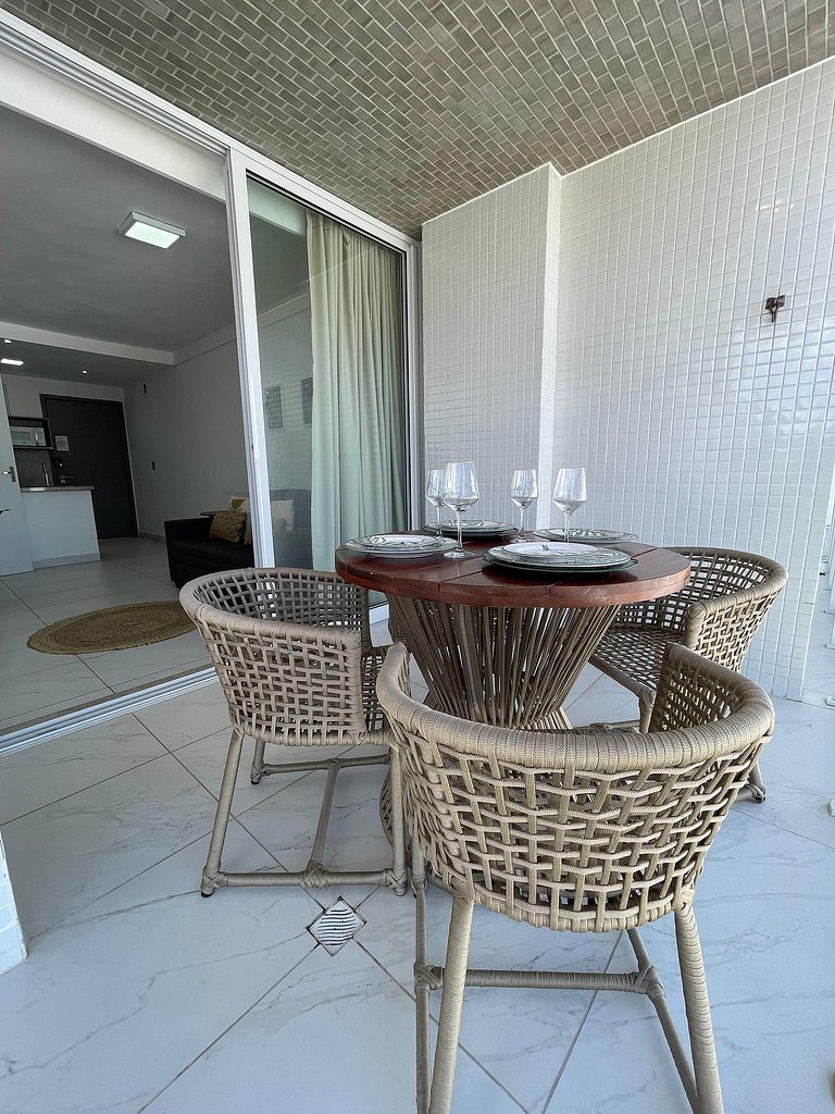 306A - Apto Alto Padrão - Pé na areia do Branco Haus
