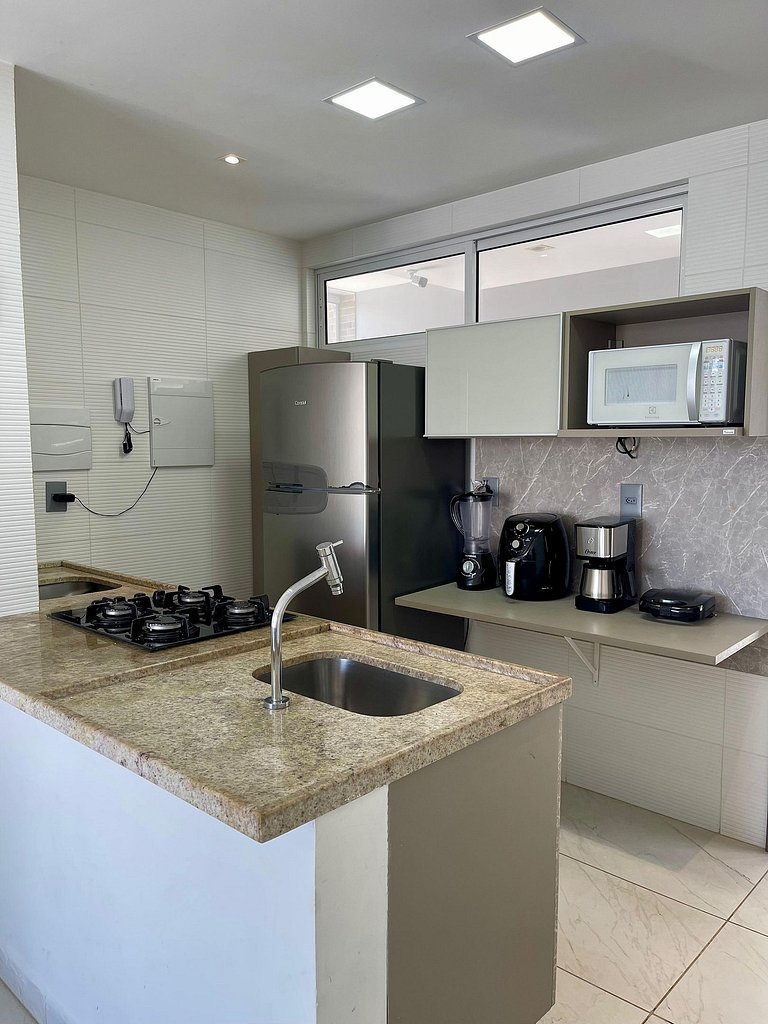 306A - Apto Alto Padrão - Pé na areia Branco Haus