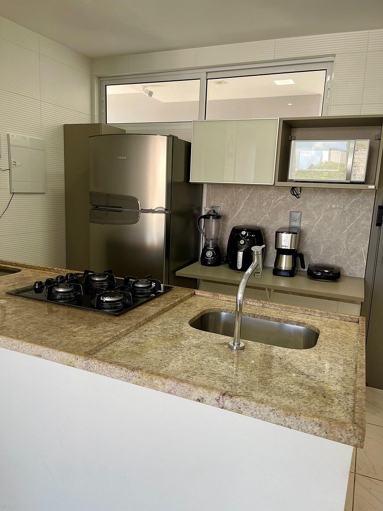 306A - Apto Alto Padrão - Pé na areia Branco Haus