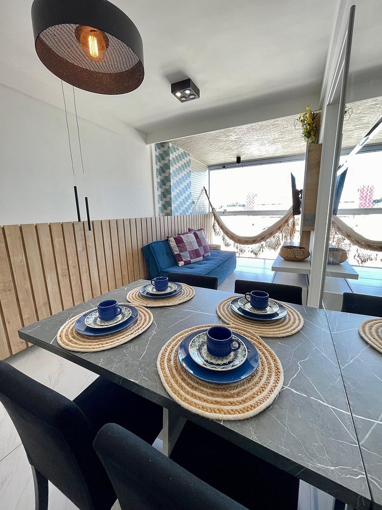 406A - Apto Luxo 2 Suítes - Pé na Areia do Branco Haus