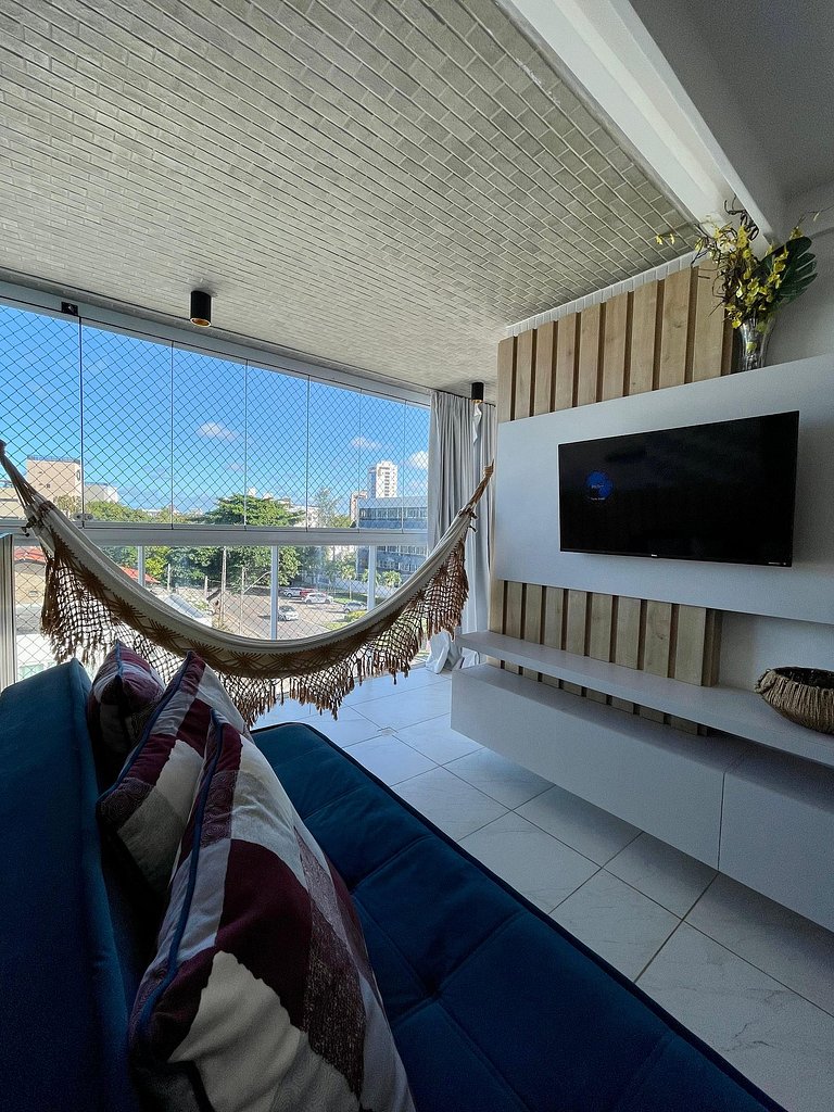 406A - Apto Luxo 2 Suítes - Pé na Areia do Branco Haus