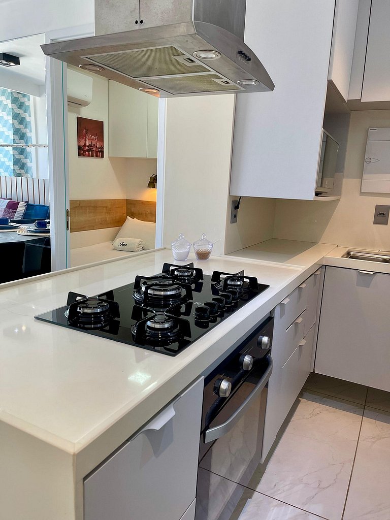 406A - Apto Luxo 2 Suítes - Pé na Areia do Branco Haus
