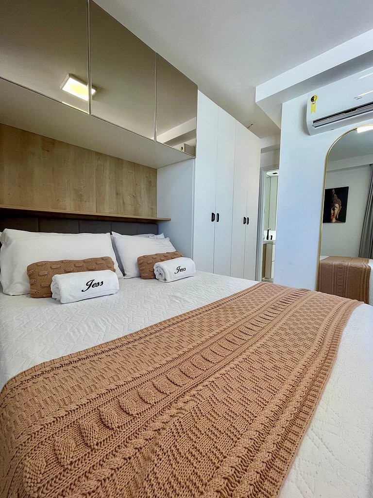 406A - Apto Luxo 2 Suítes - Pé na Areia do Branco Haus