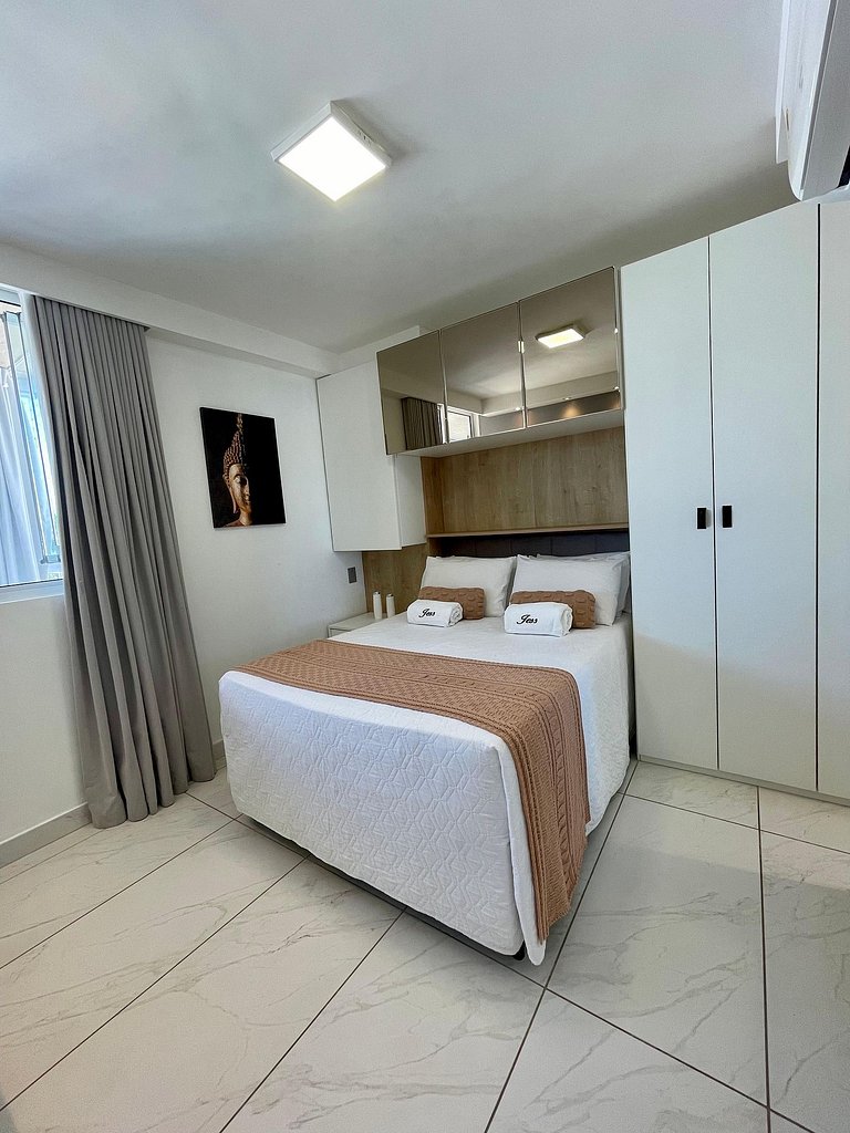 406A - Apto Luxo 2 Suítes - Pé na Areia do Branco Haus