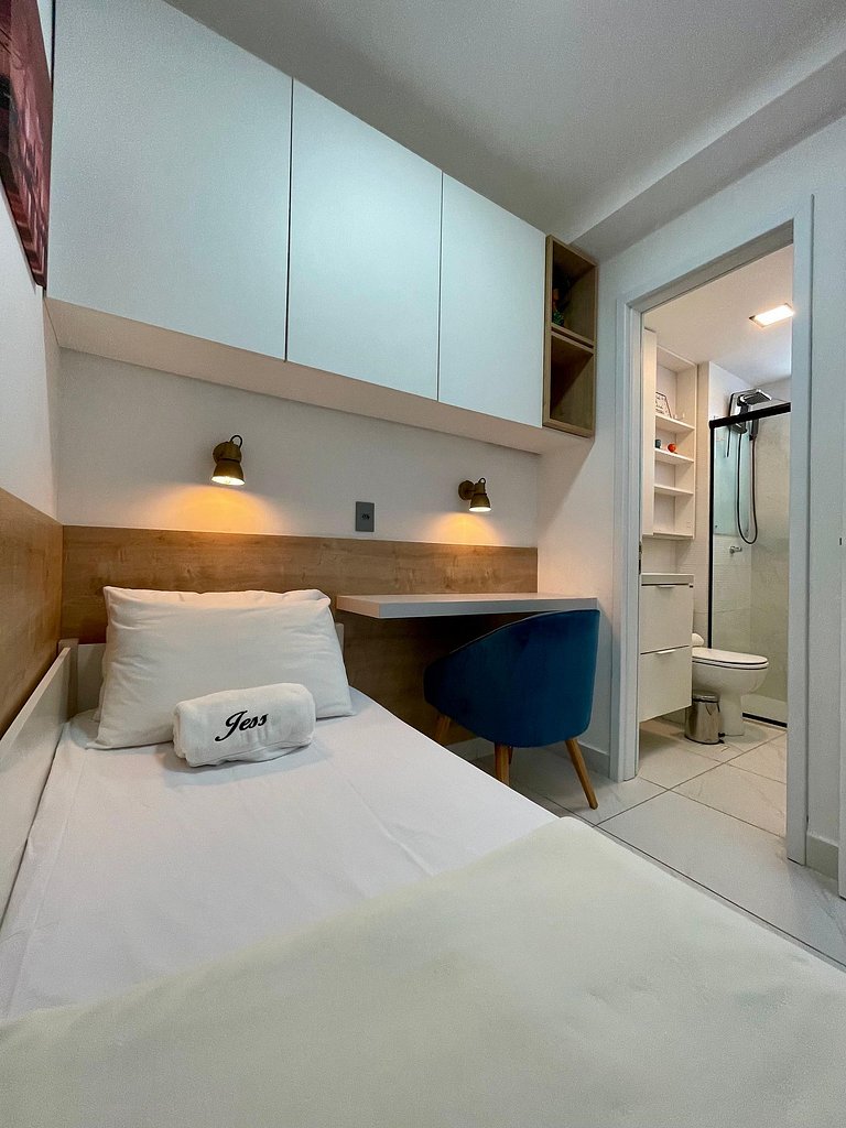 406A - Apto Luxo 2 Suítes - Pé na Areia do Branco Haus