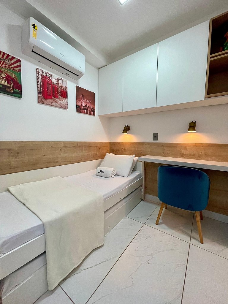 406A - Apto Luxo 2 Suítes - Pé na Areia do Branco Haus