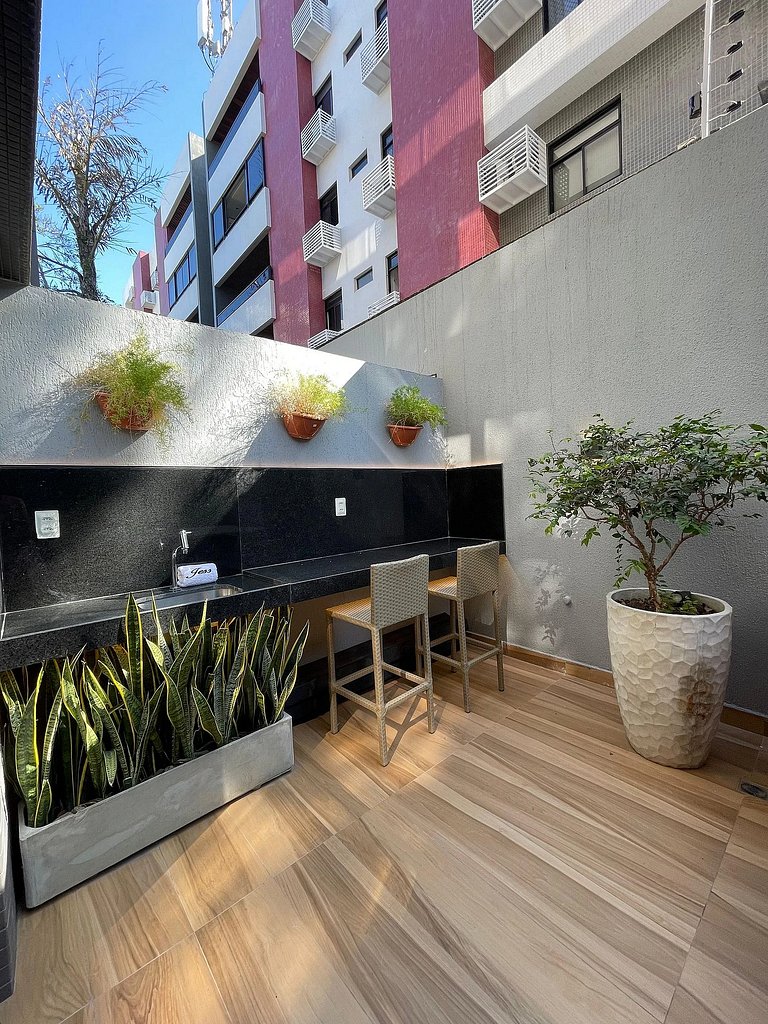 Flat Garden Beira-Mar Luxo - Unity by Jess