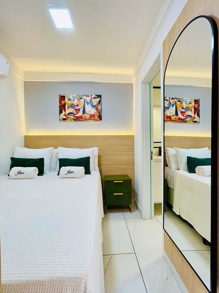 305B Vista pro Mar 2 suítes - Branco Haus by Jess