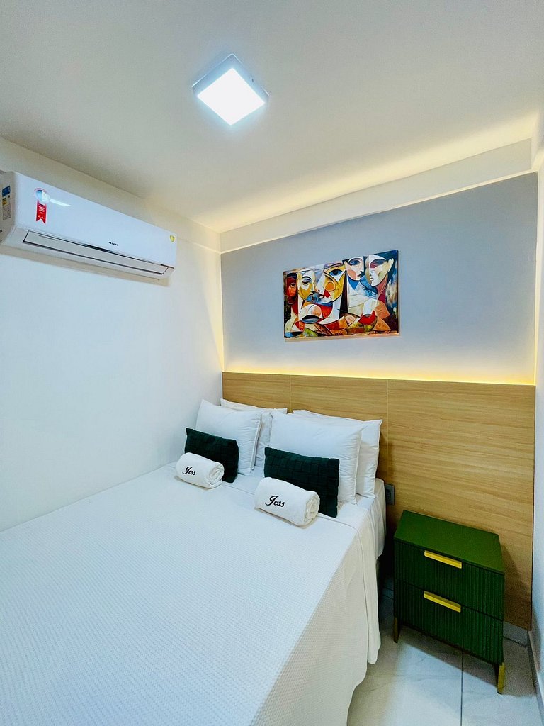 Apto c/ vista mar e pôr do sol/ pé na areia - 305B