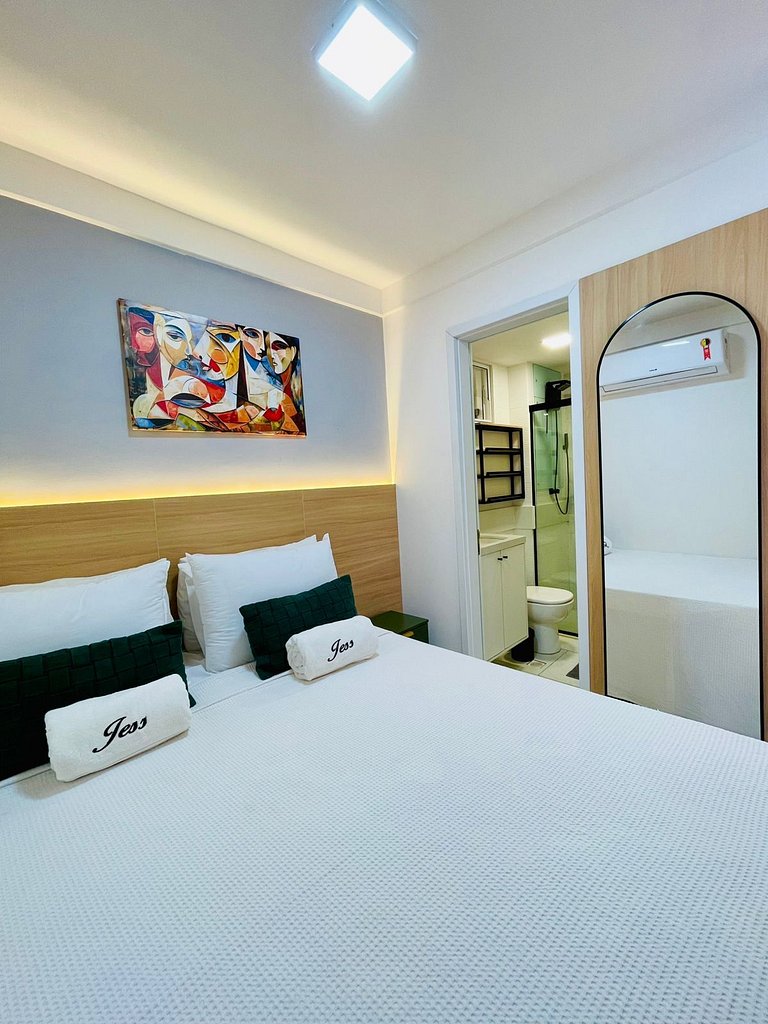 305B Vista pro Mar 2 suítes - Branco Haus by Jess