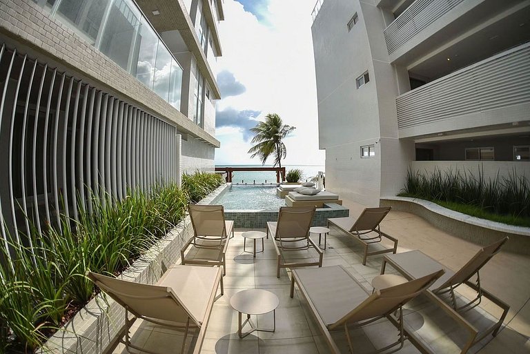 306A - Apto Alto Padrão - Pé na areia Branco Haus